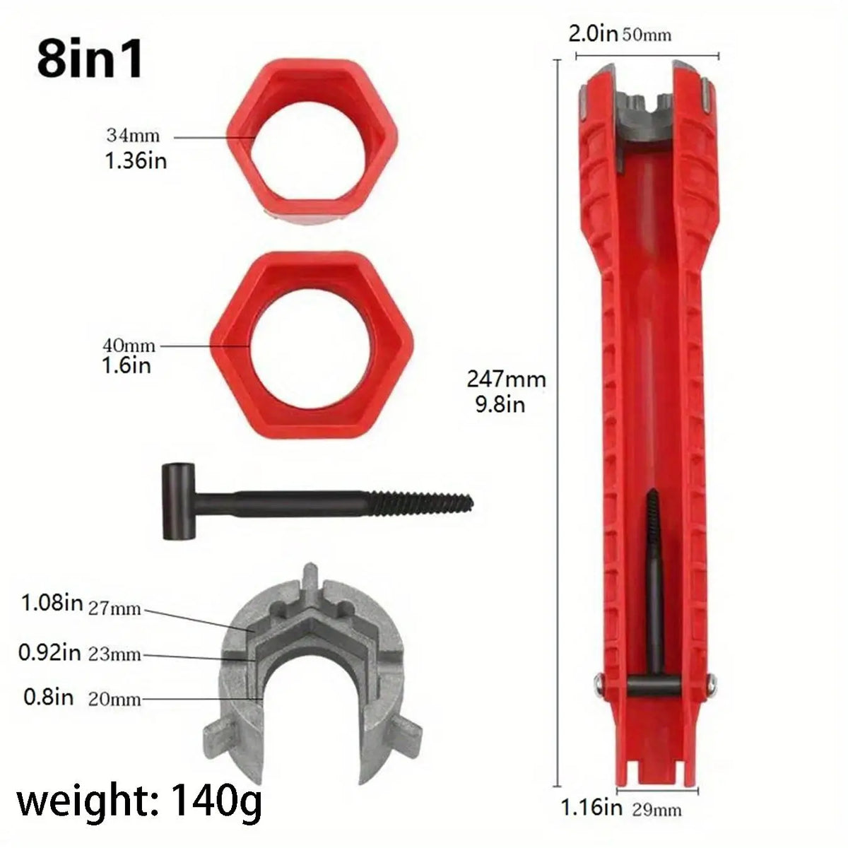 Mroace Multifunctional Sink And Basin Wrench