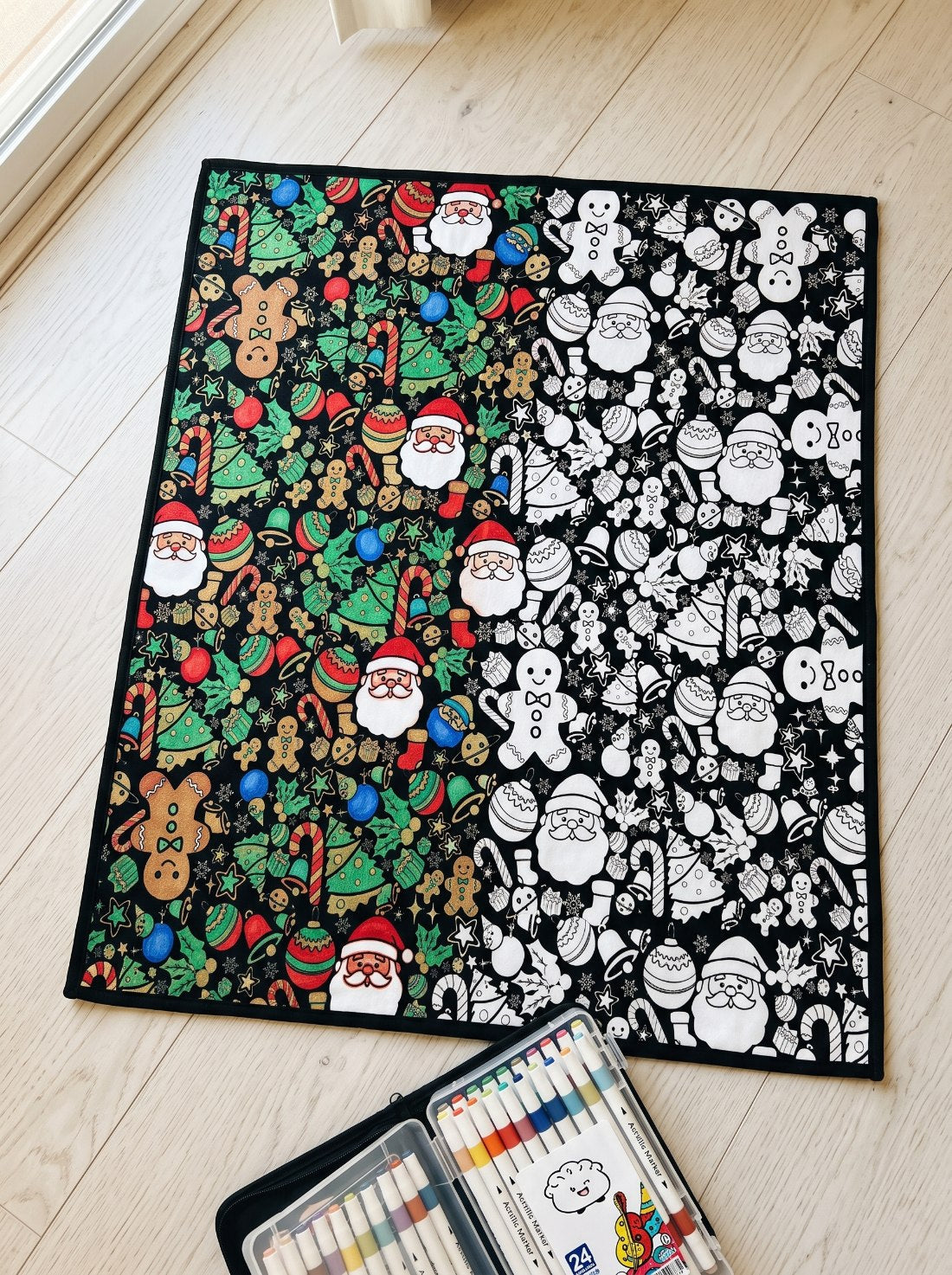 Mroace DIY Christmas Coloring Blanket🎄