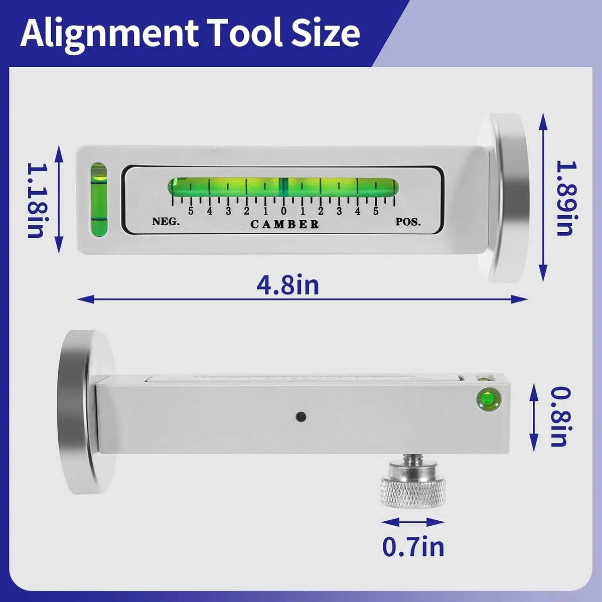 Mroace Adjustable Magnetic Wheel Alignment Gauge