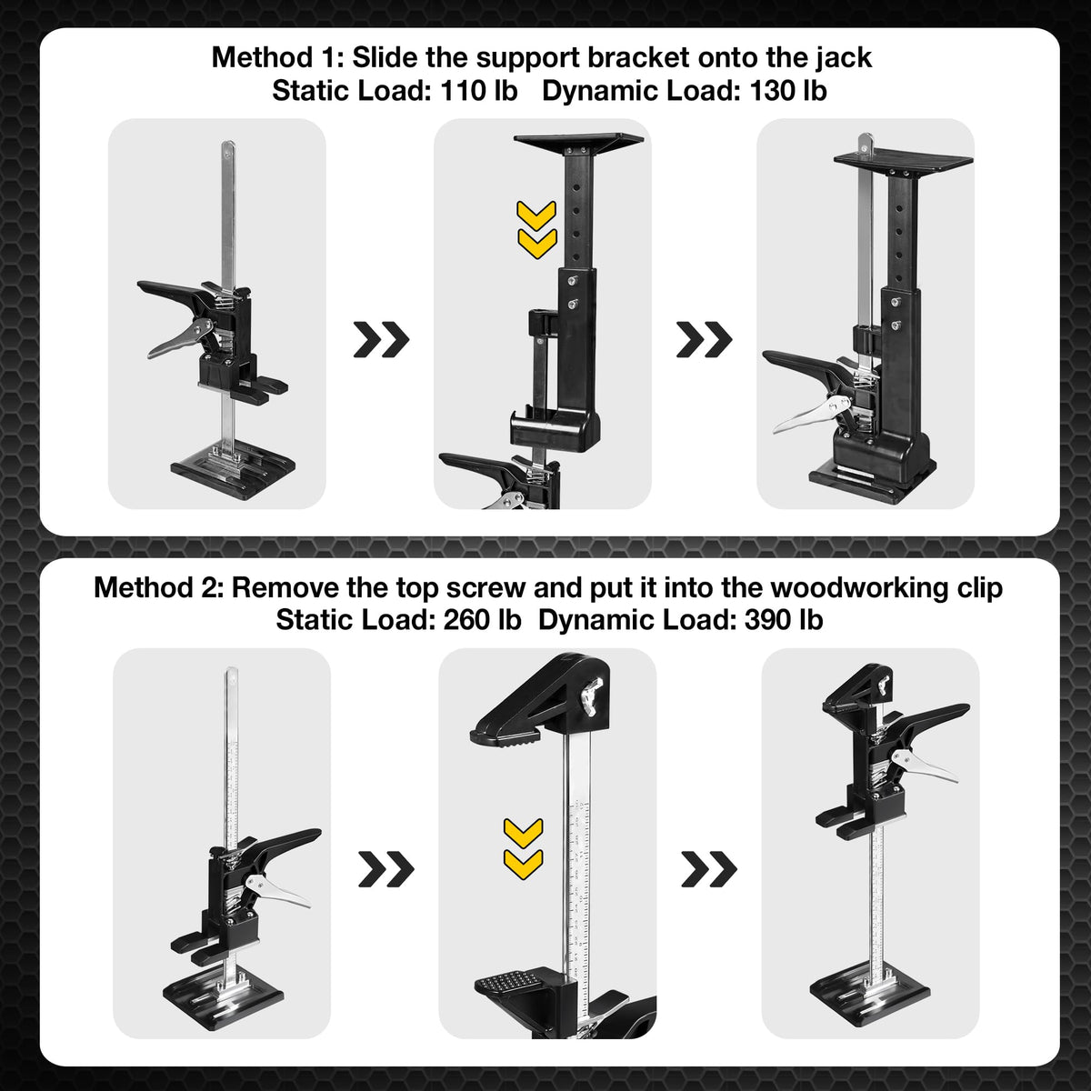 Mroace Adjustable Labor Saving Arm Jack Support Tool