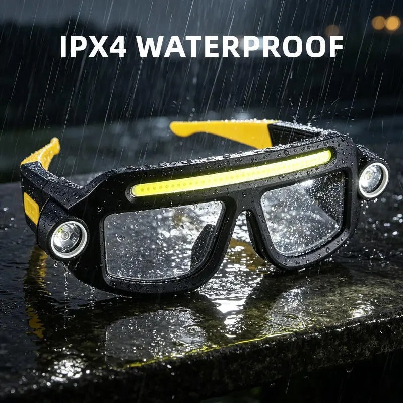 Mroace Rechargeable Motion Sensor LED Headlamp Glasses