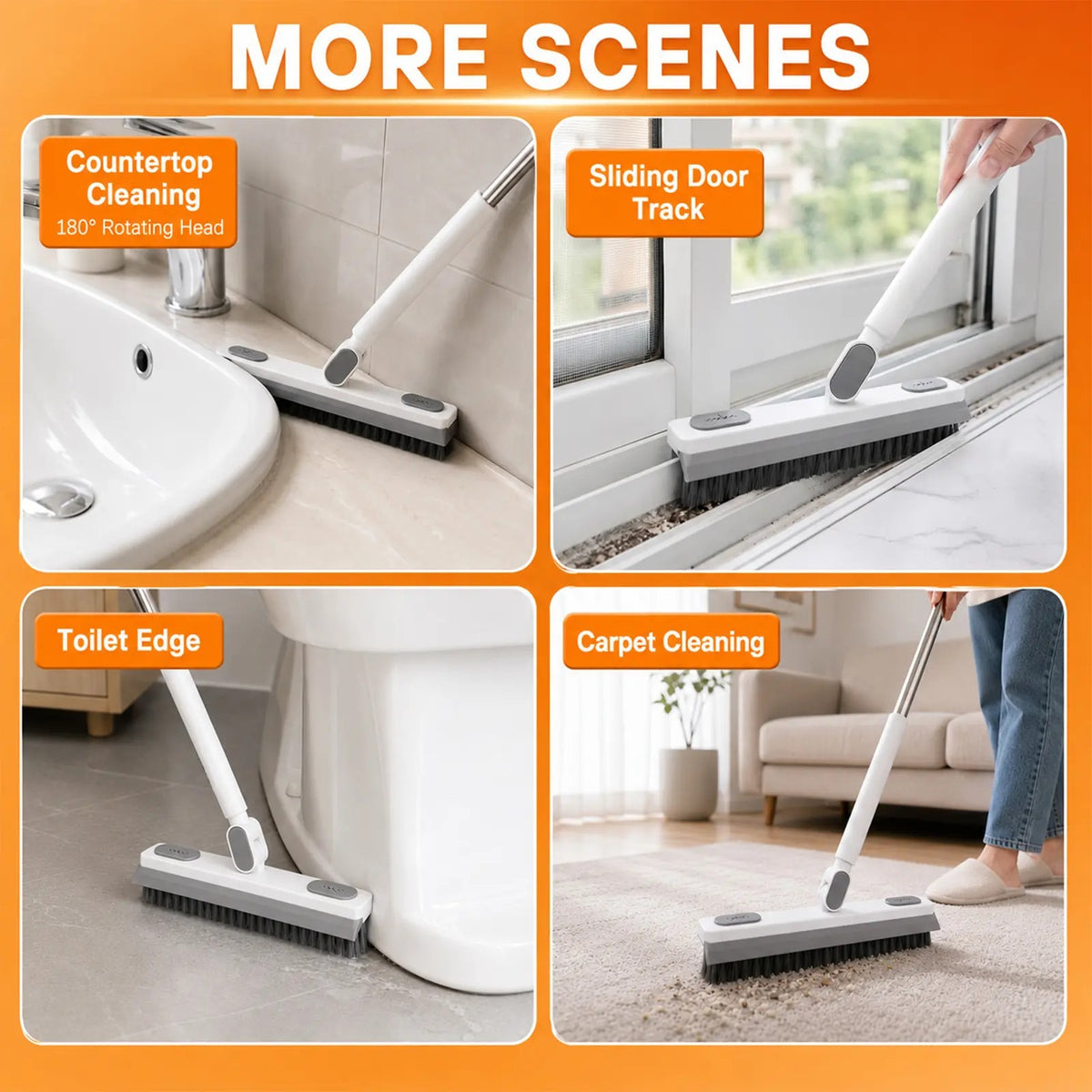 Mroace Rotating Extendable Gap Cleaning Tool