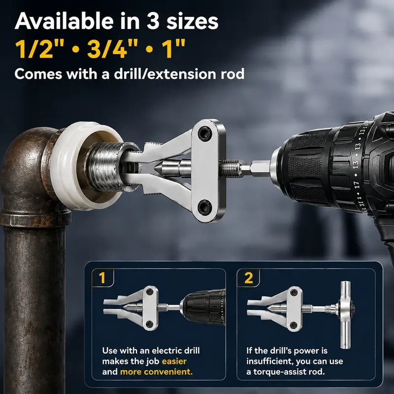 Mroace Broken Pipe Nipple Extractor Tool Set