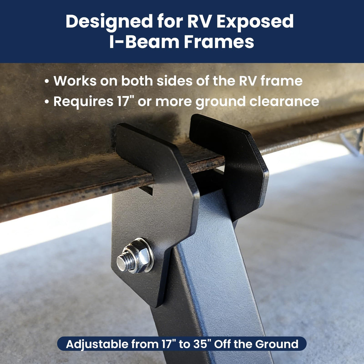 Mroace Heavy-Duty Aluminum I-Beam RV Stabilizer Jack