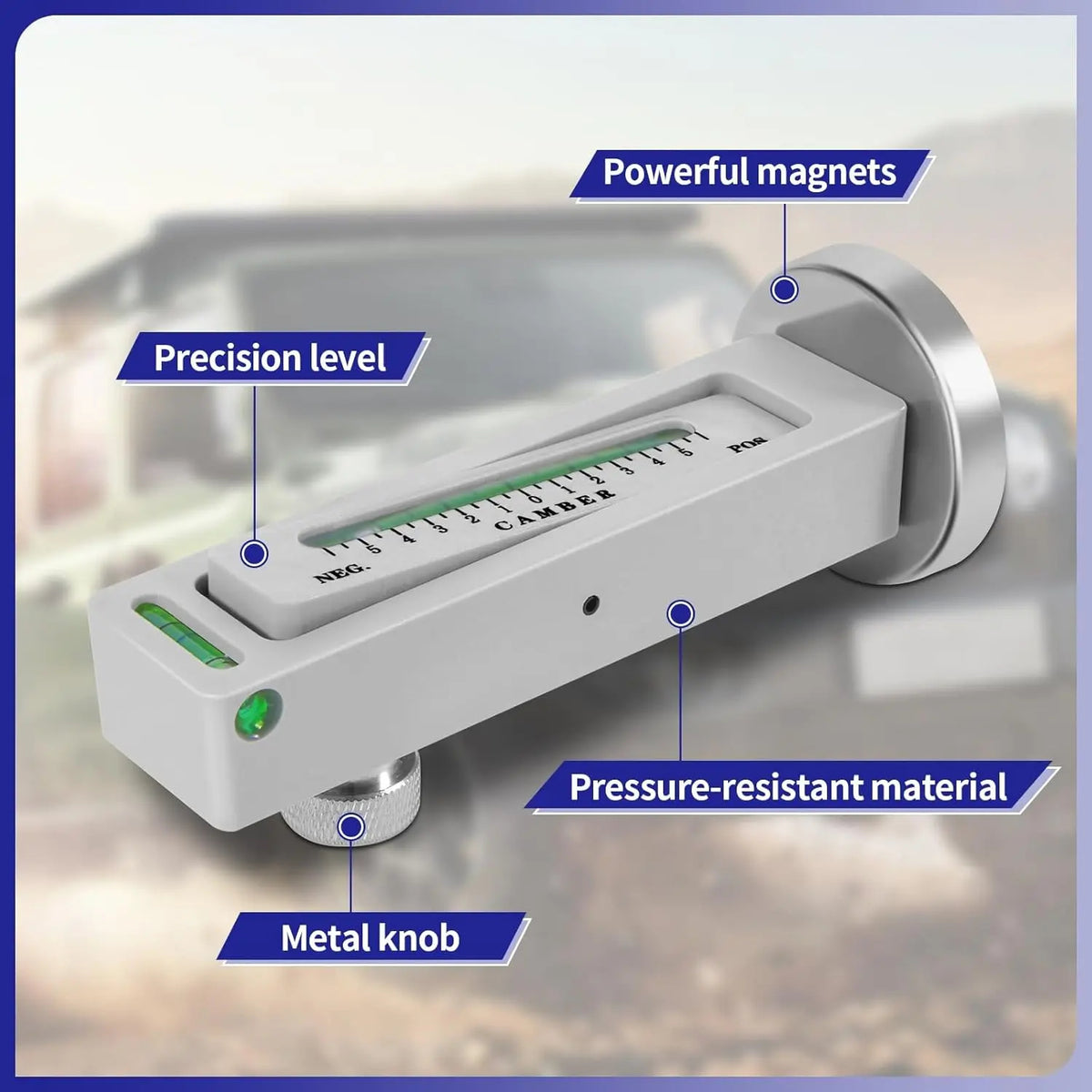Mroace Adjustable Magnetic Wheel Alignment Gauge
