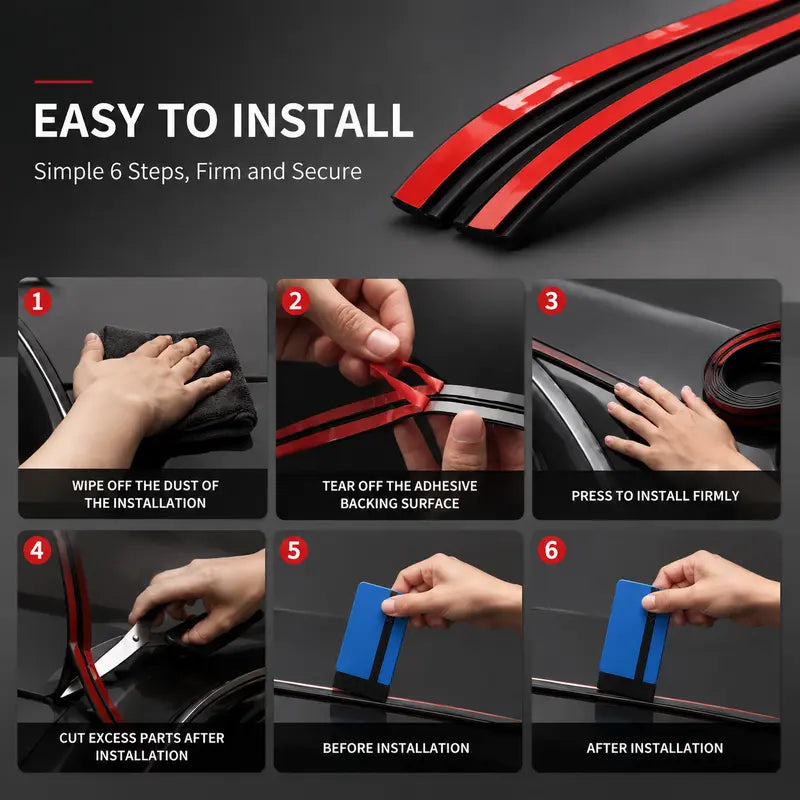 Mroace Flexible Automotive Weather Stripping Seal