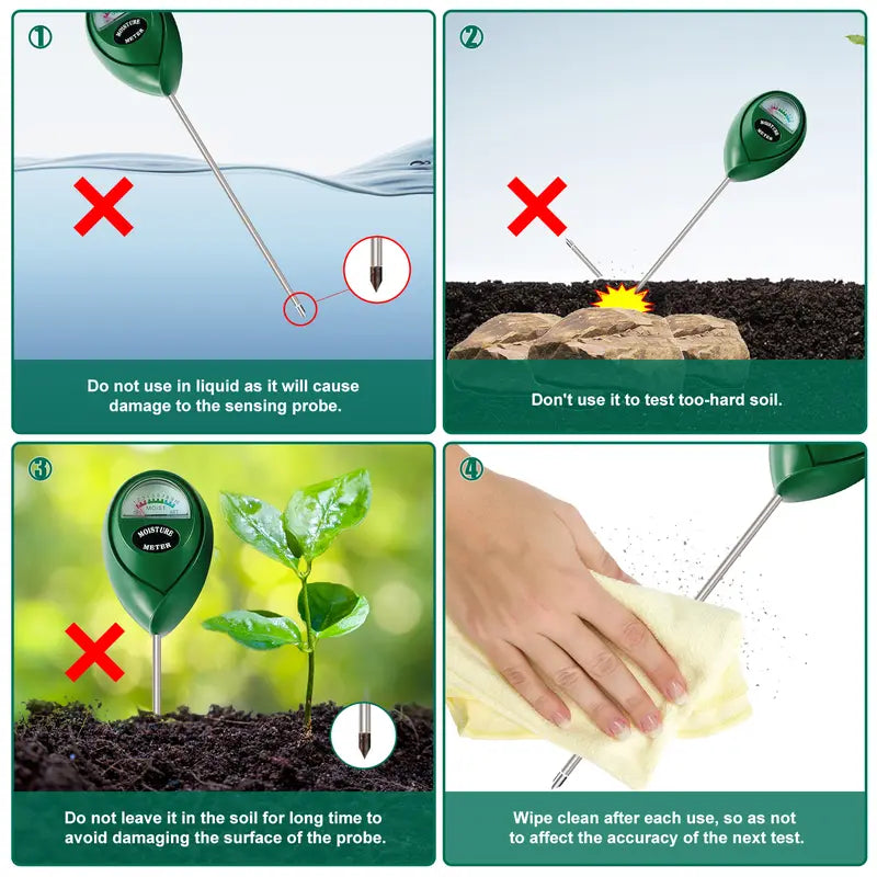 Mroace Battery Free Soil Moisture Meter