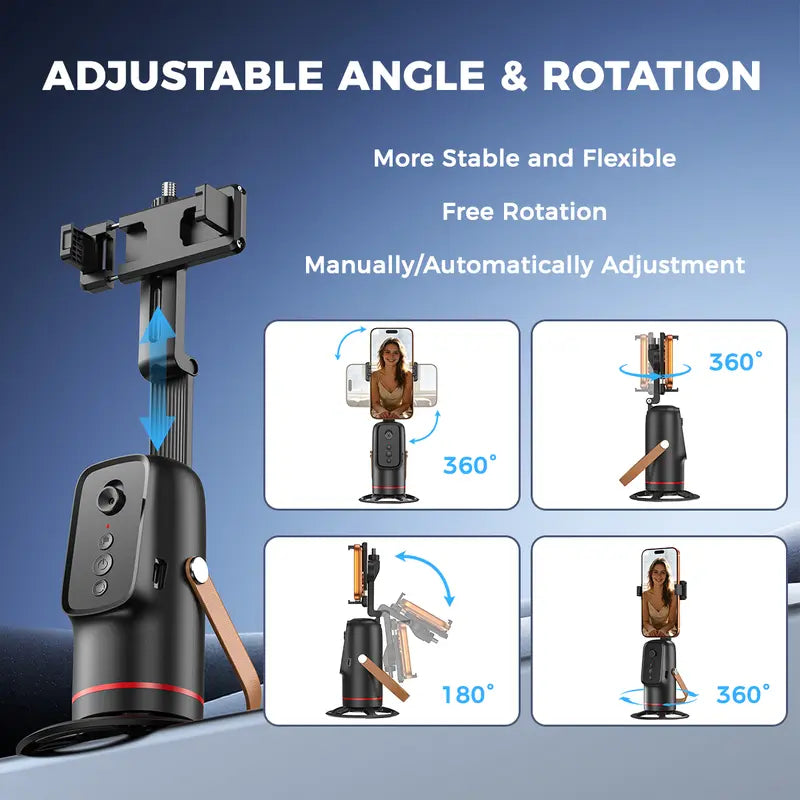 Mroace Smart Face Tracking Phone Mount With Gesture Control
