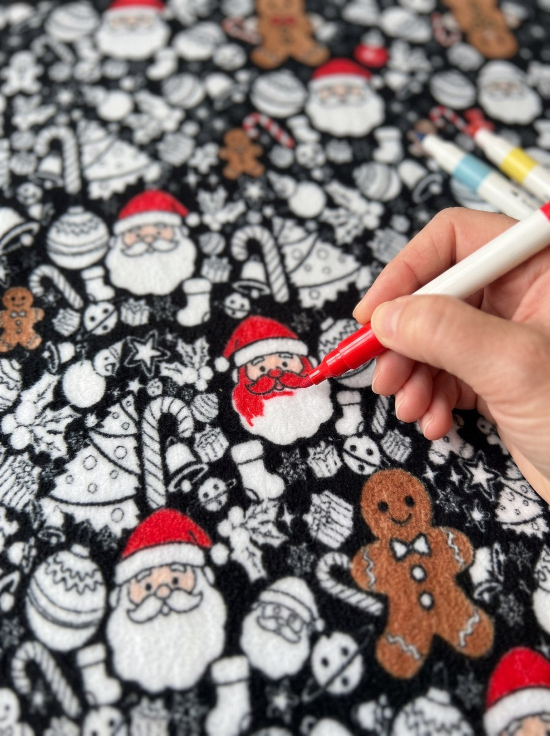 Mroace DIY Christmas Coloring Blanket🎄