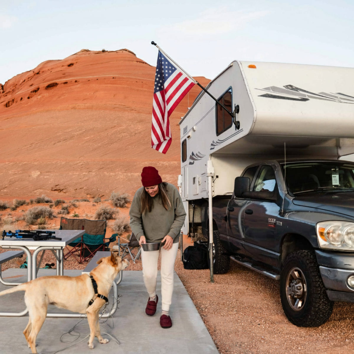 Mroace Quick Release RV Flag Mount