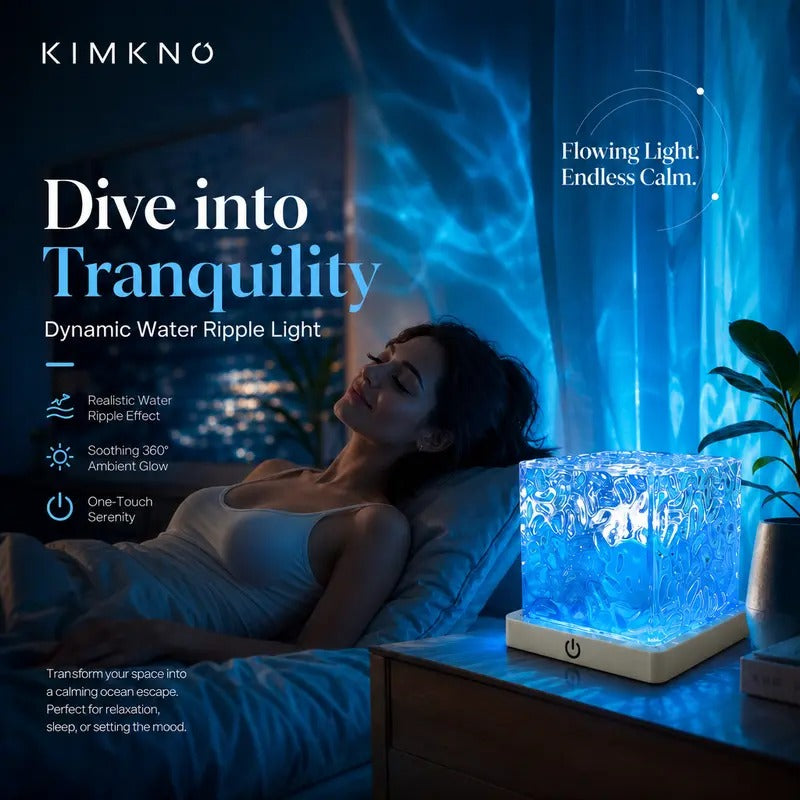 Mroace Rechargeable Waterproof Ocean Wave Projector Light