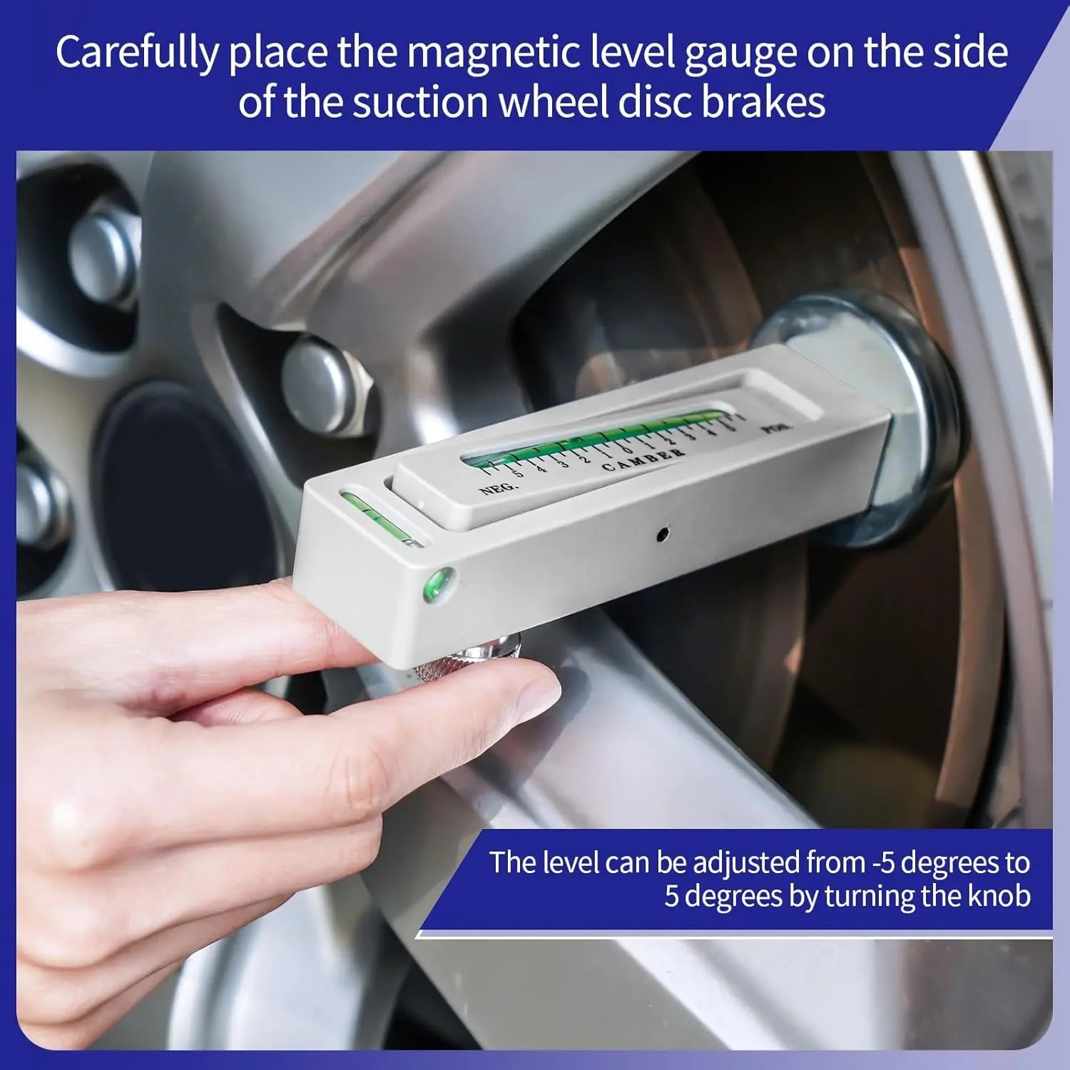 Mroace Adjustable Magnetic Wheel Alignment Gauge