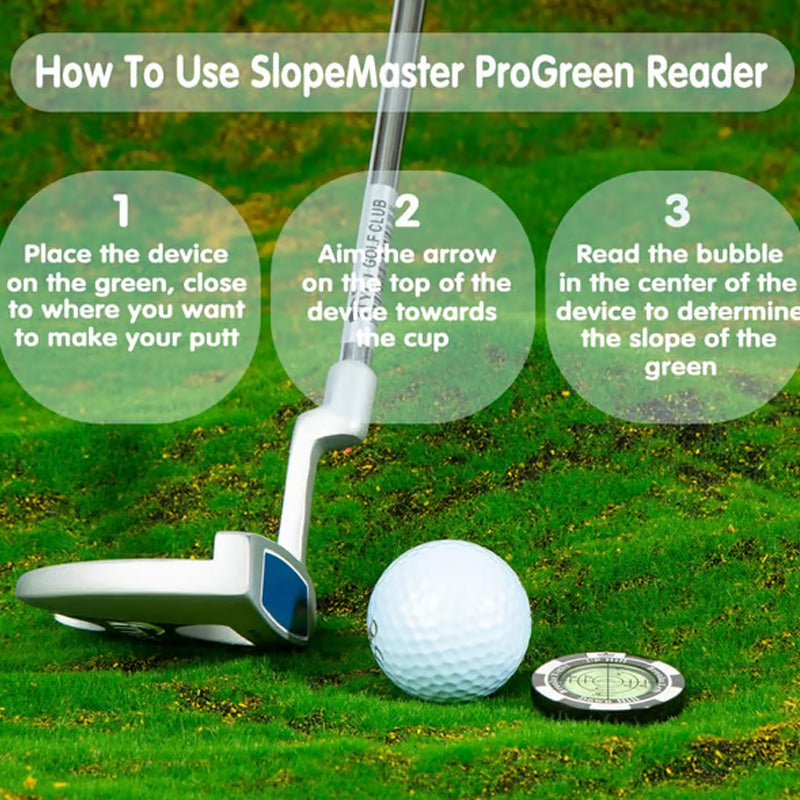Mroace Precision Golf Green Reading Level And Ball Marker