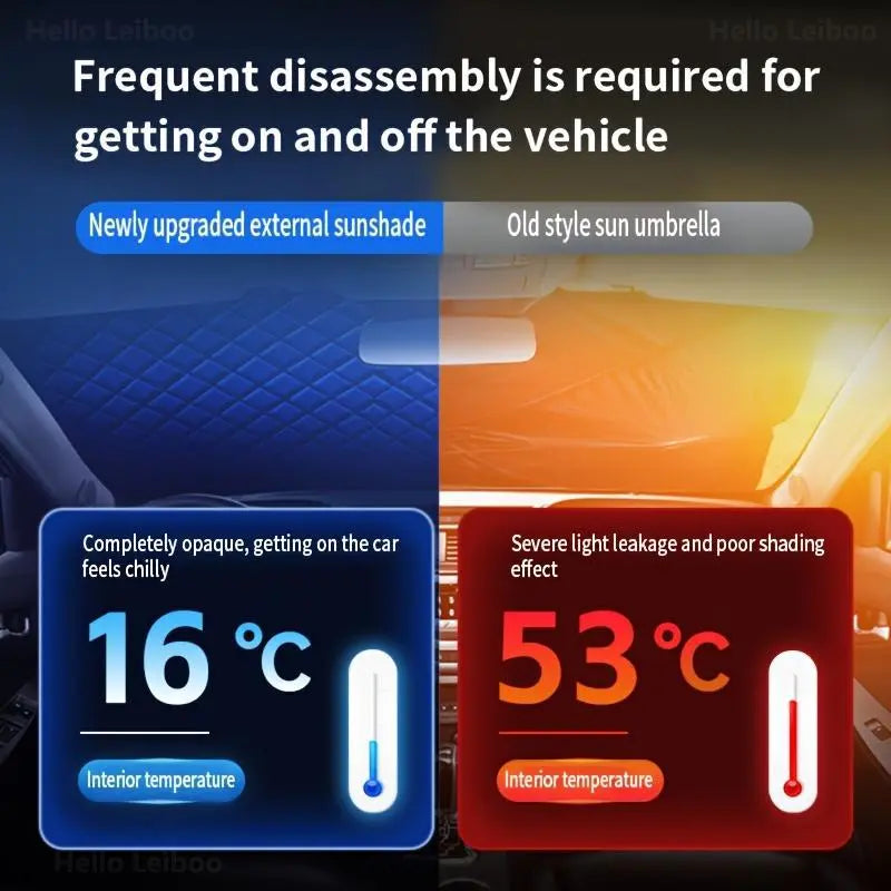 Mroace All Season Windshield Snow And Sun Cover