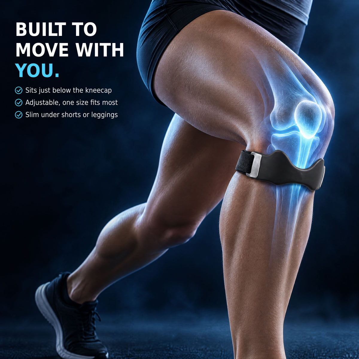 Mroace Adjustable Patella Knee Support Strap
