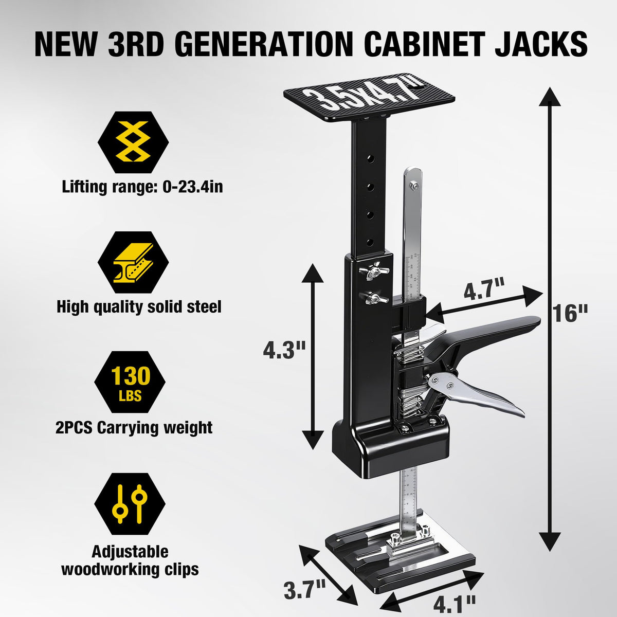 Mroace Adjustable Labor Saving Arm Jack Support Tool
