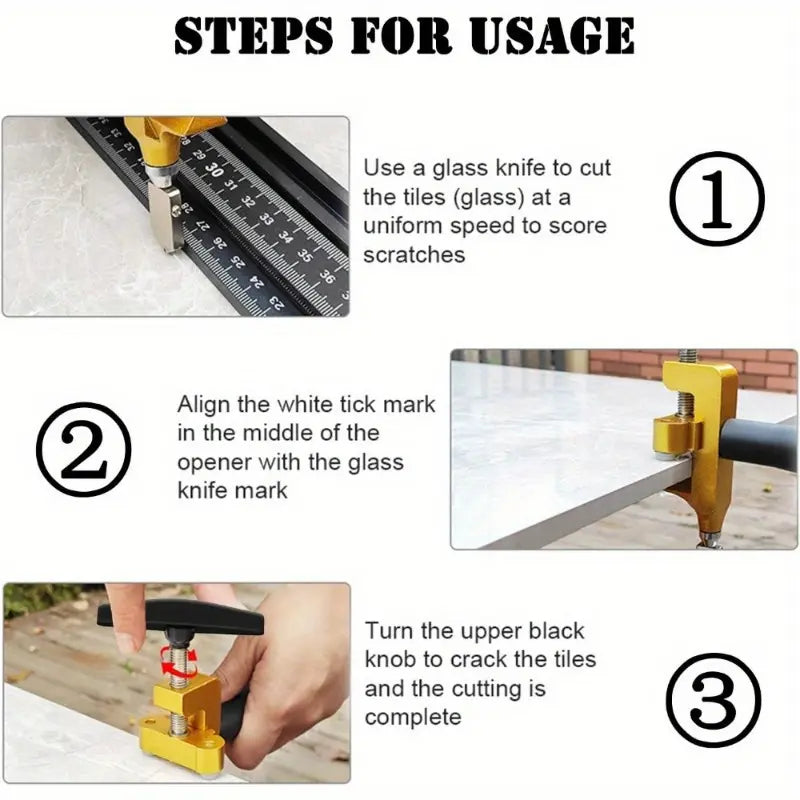 Mroace Manual Glass And Tile Cutter With Breaking Pliers