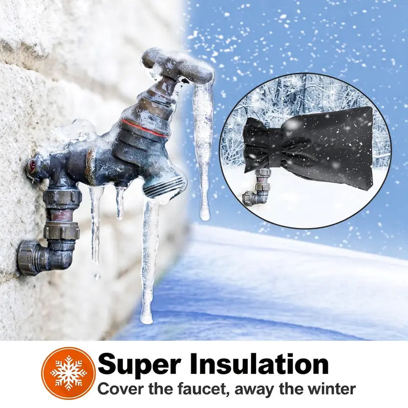 Mroace Waterproof Insulated Outdoor Faucet Freeze Protection Cover