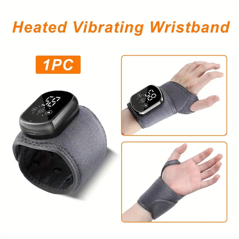 Mroace Rechargeable Heated Vibration Wrist Massager