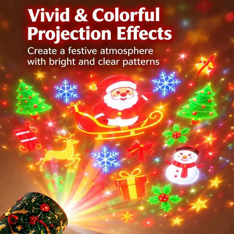 Mroace USB LED Christmas Pattern Projector Night Light