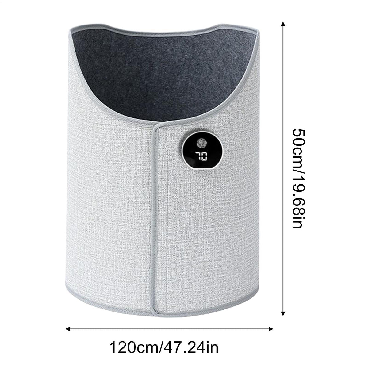 Mroace 360° Electric Under Desk Leg Warmer with Soft Blanket and 5 Heat Settings