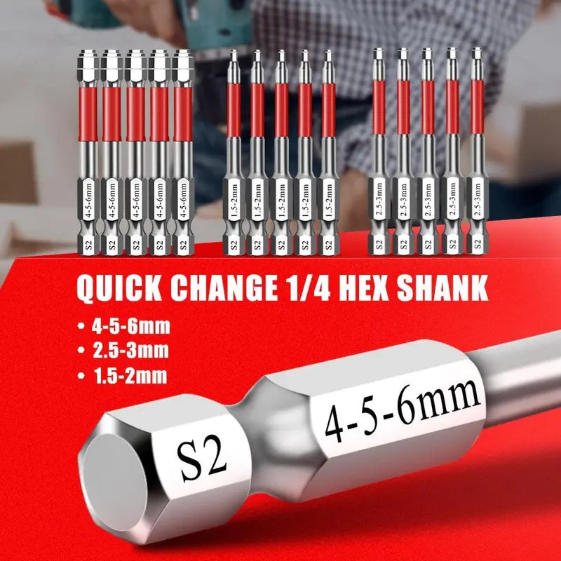 Mroace Magnetic Hex Driver Bit Set