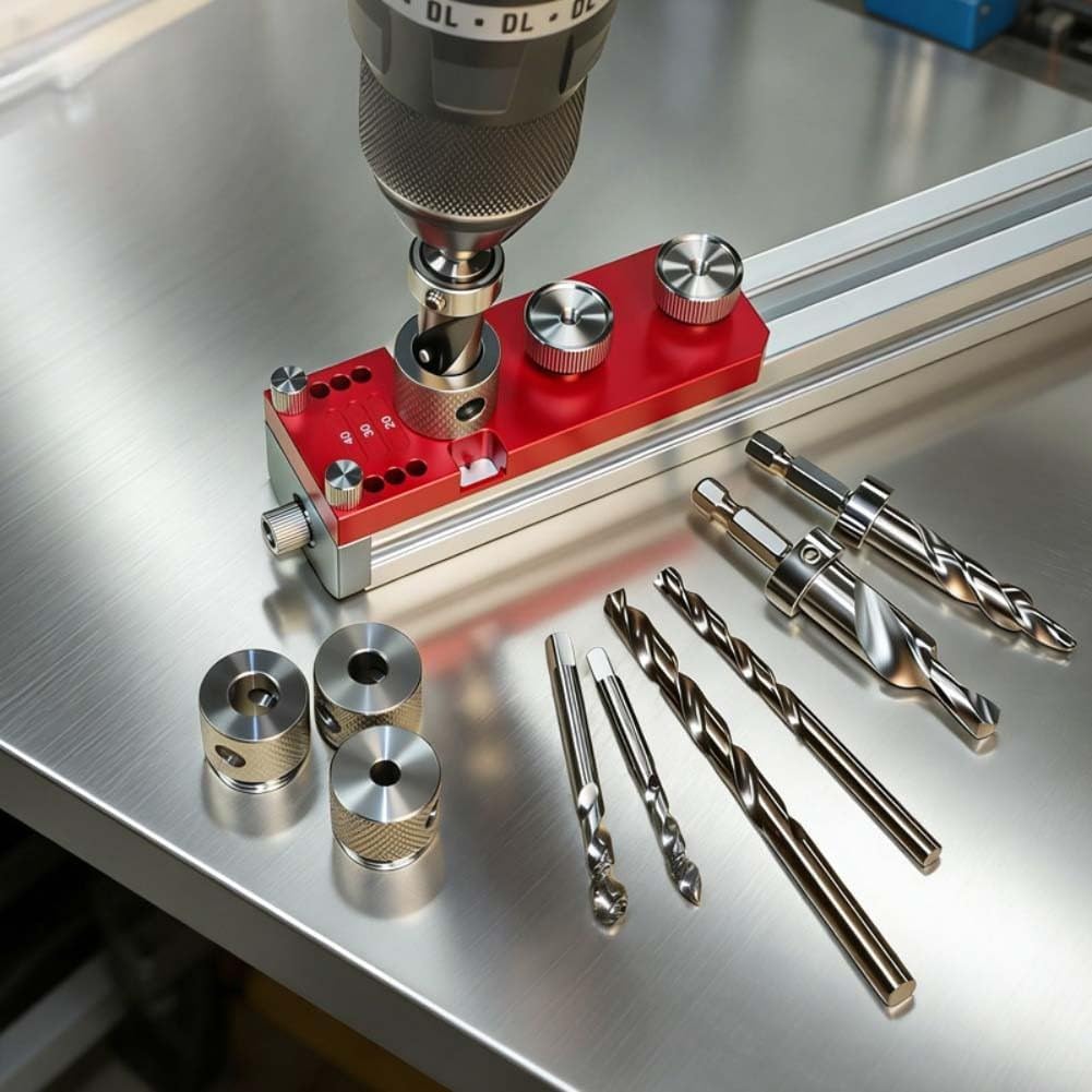 Mroace Aluminum Profile Drilling Guide Kit