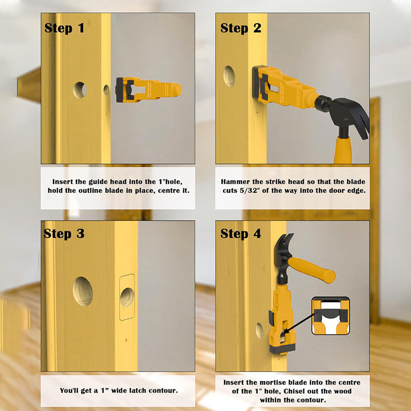 Mroace Adjustable Door Latch Installation Tool