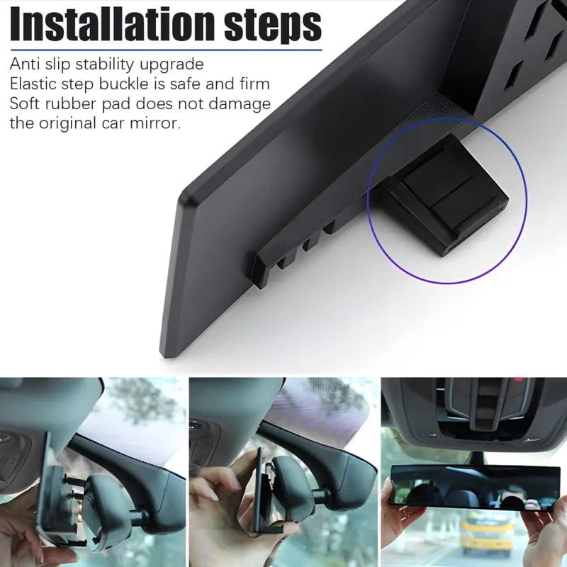 Mroace Panoramic Convex Wide Angle Rear View Mirror