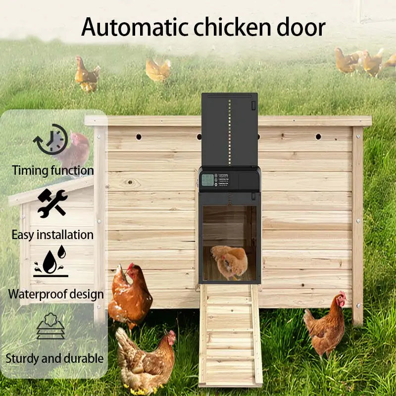 Mroace Automatic Chicken Coop Door With LCD Timer