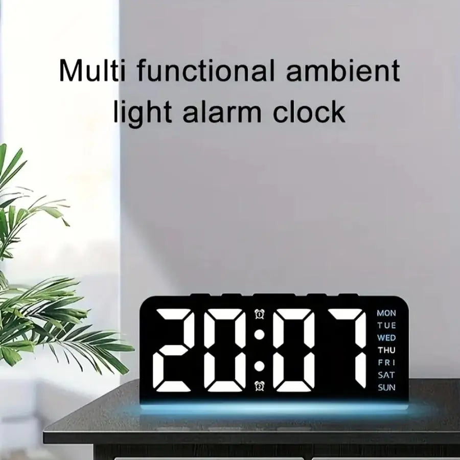 Mroace Multifunctional LED Digital Alarm Clock