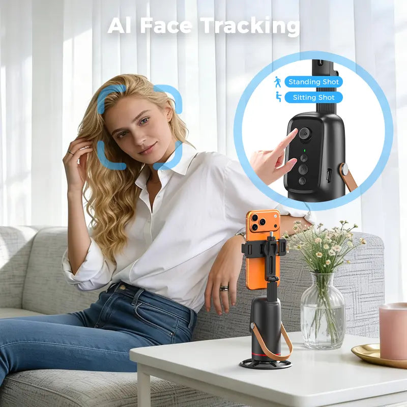 Mroace Smart Face Tracking Phone Mount With Gesture Control