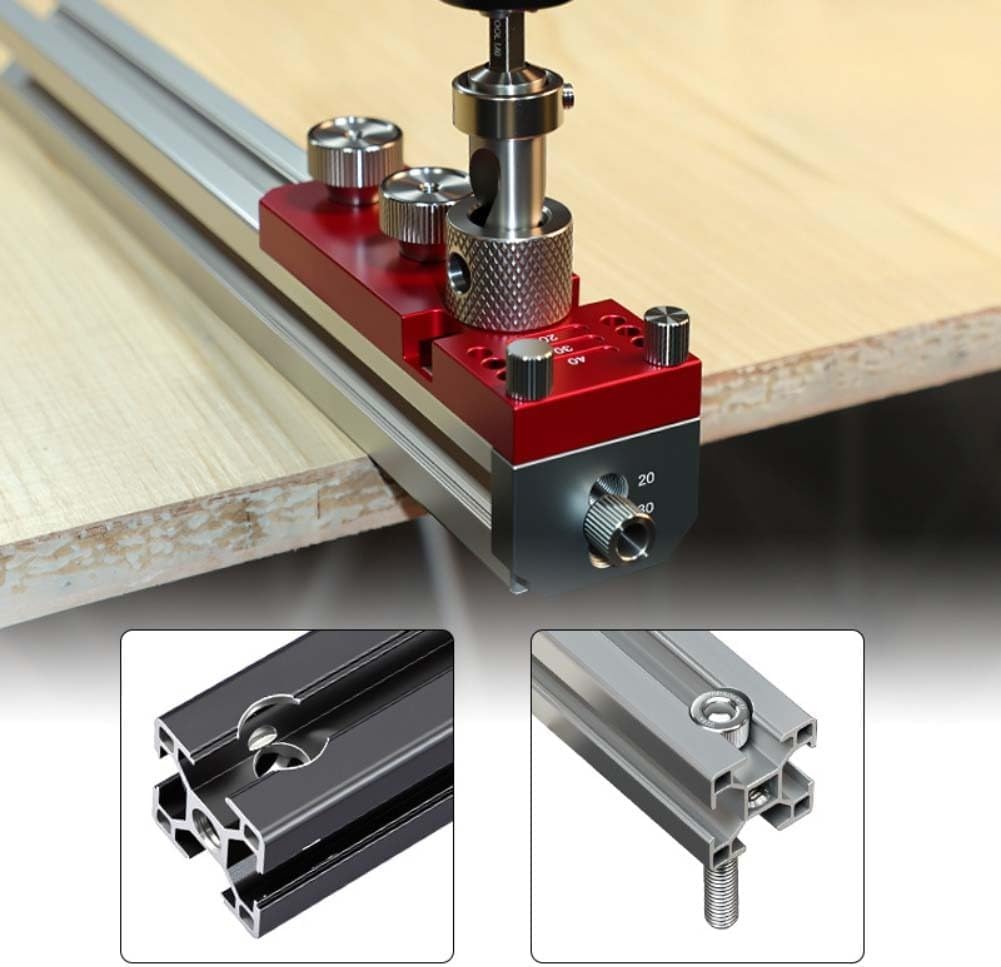 Mroace Aluminum Profile Drilling Guide Kit