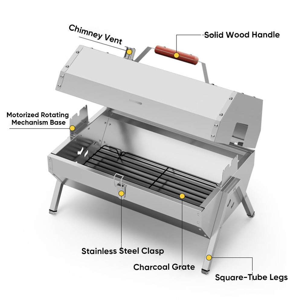 Mroace Twin Burner Electric BBQ Grill