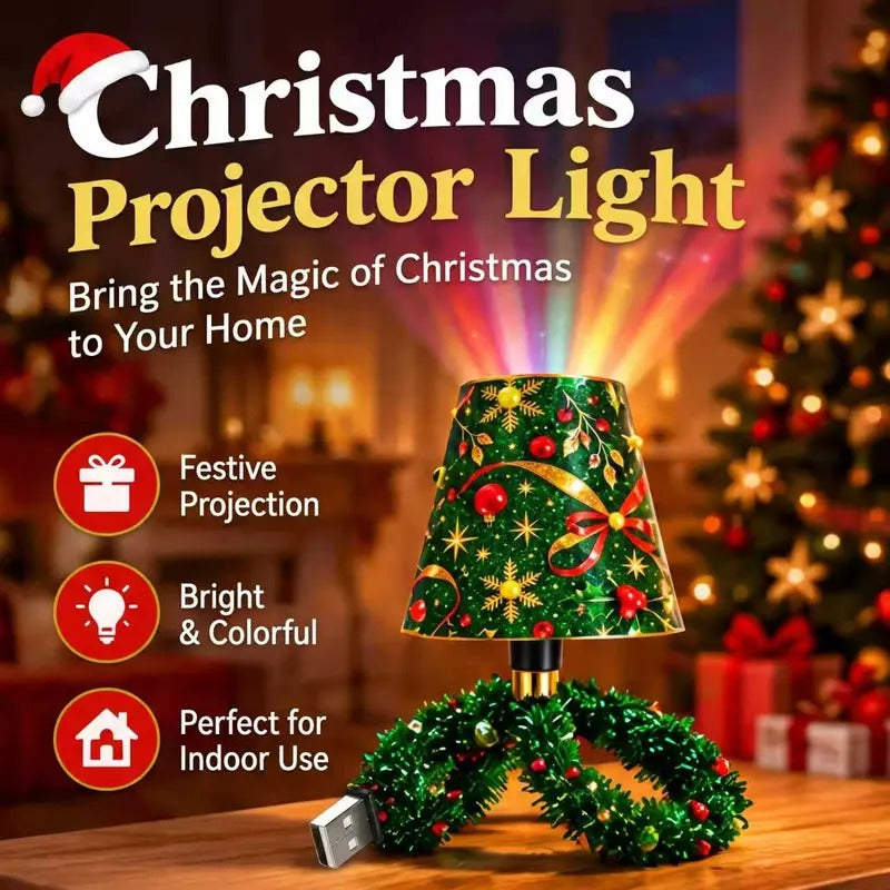 Mroace USB LED Christmas Pattern Projector Night Light