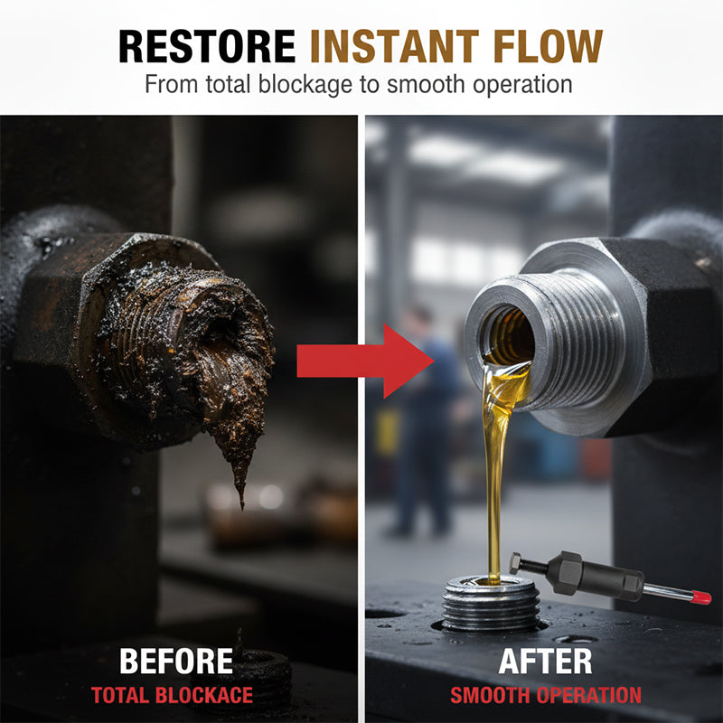 Mroace Heavy Duty Grease Fitting Cleaner Tool