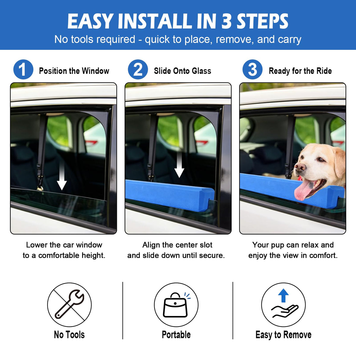 Mroace Non Slip Dog Car Window Chin Rest Cushion