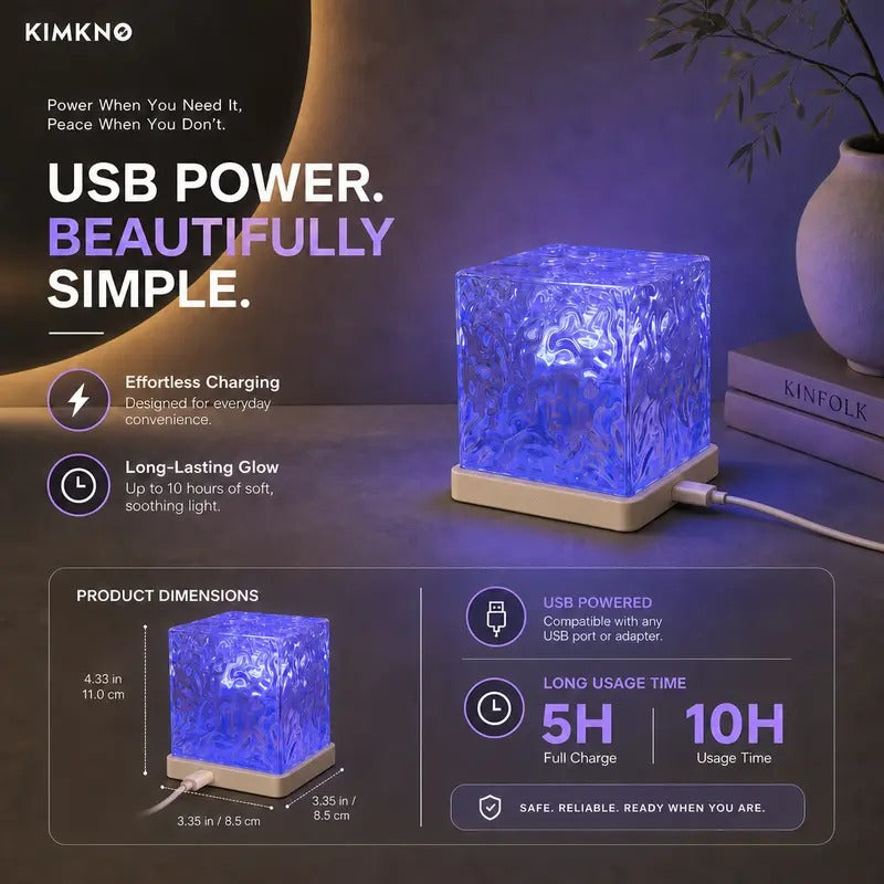 Mroace Rechargeable Waterproof Ocean Wave Projector Light