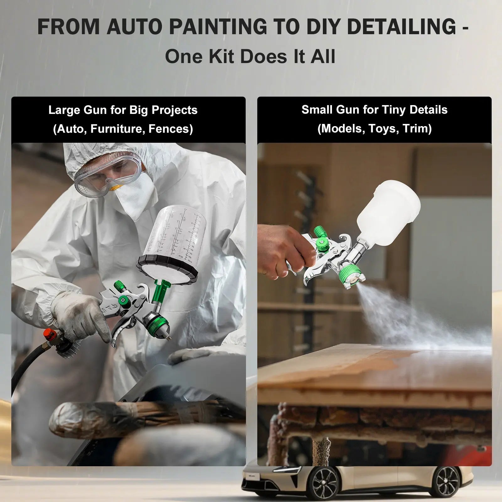 Mroace Professional HVLP Air Spray Gun Kit