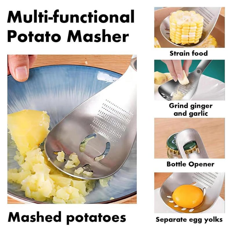 Mroace Stainless Steel Multifunctional Grater Spoon