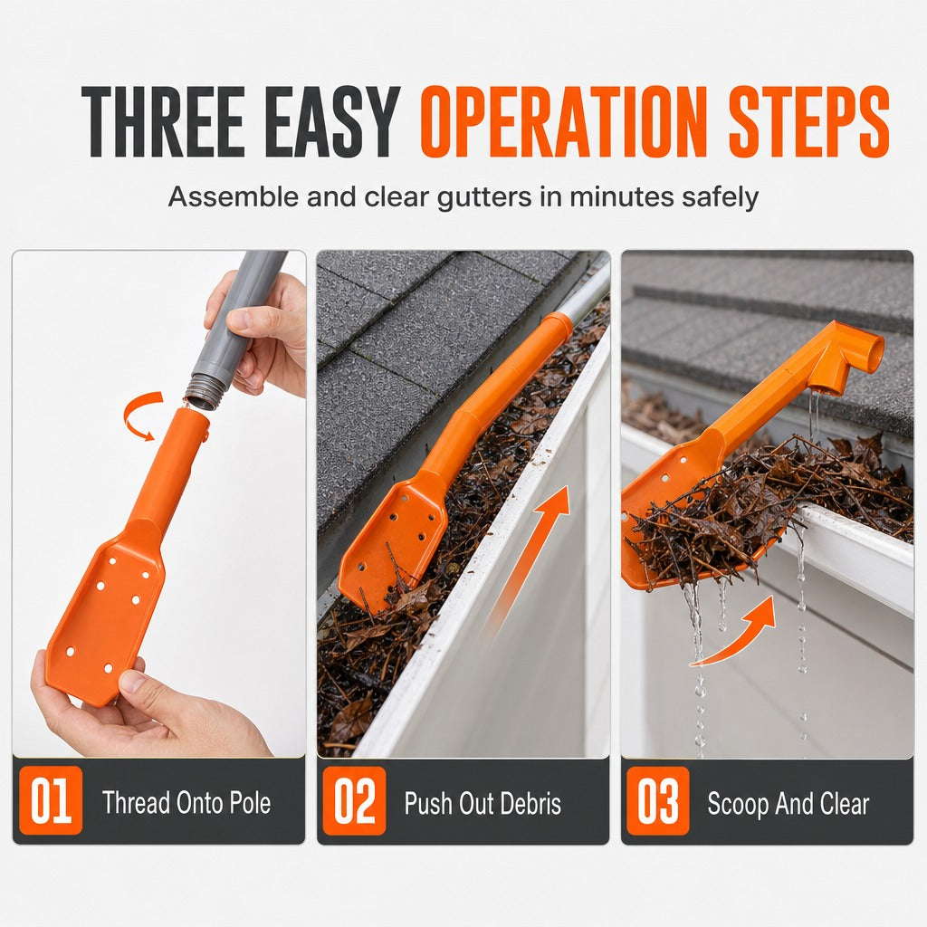 Mroace Extendable Gutter Cleaning Tool