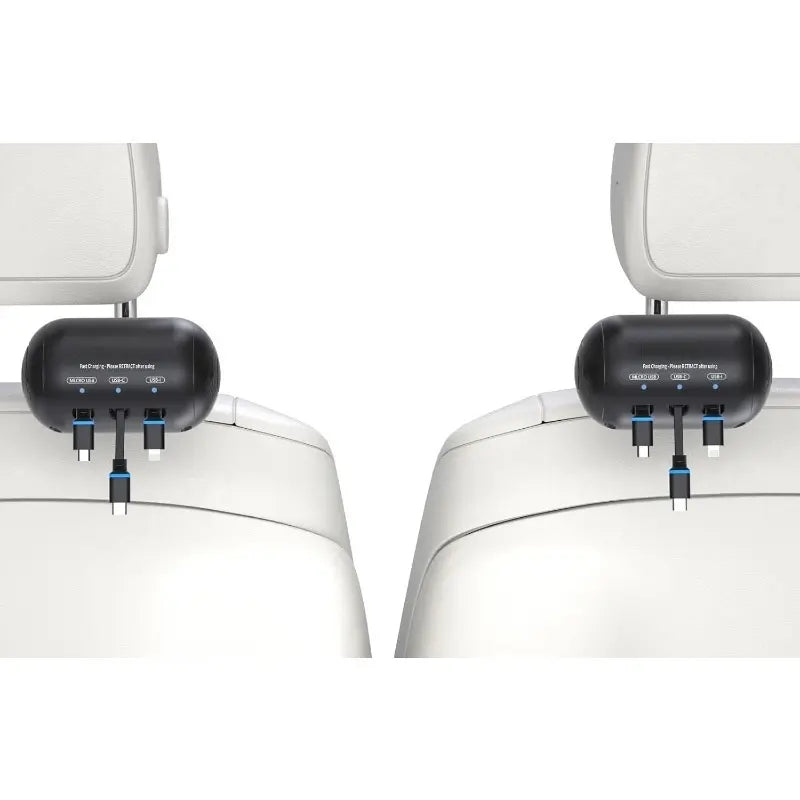 Mroace Retractable Backseat Charging Station Box