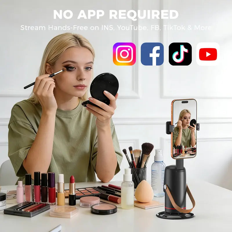 Mroace Smart Face Tracking Phone Mount With Gesture Control