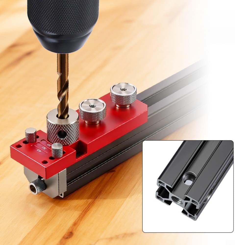 Mroace Aluminum Profile Drilling Guide Kit