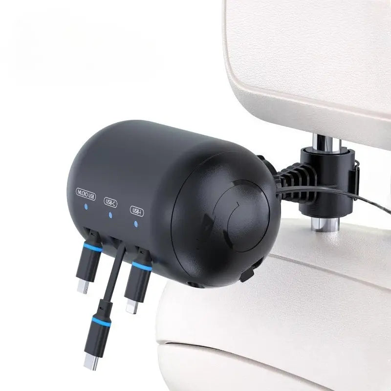 Mroace Retractable Backseat Charging Station Box
