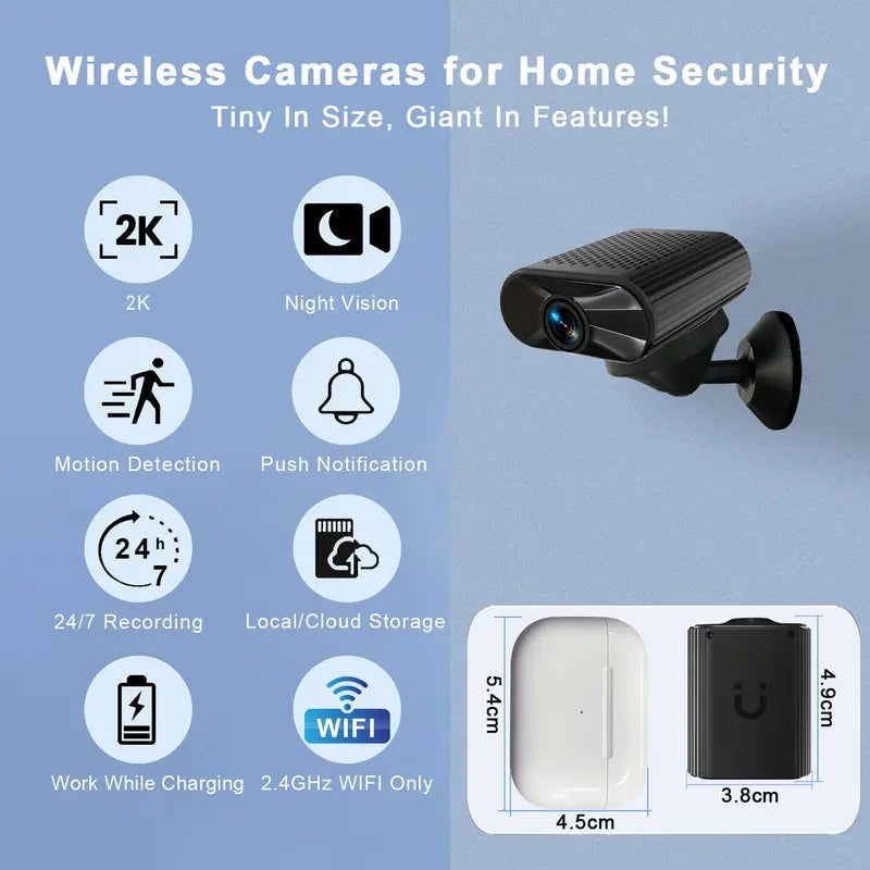 Mroace Wireless Night Vision Mini Security Camera