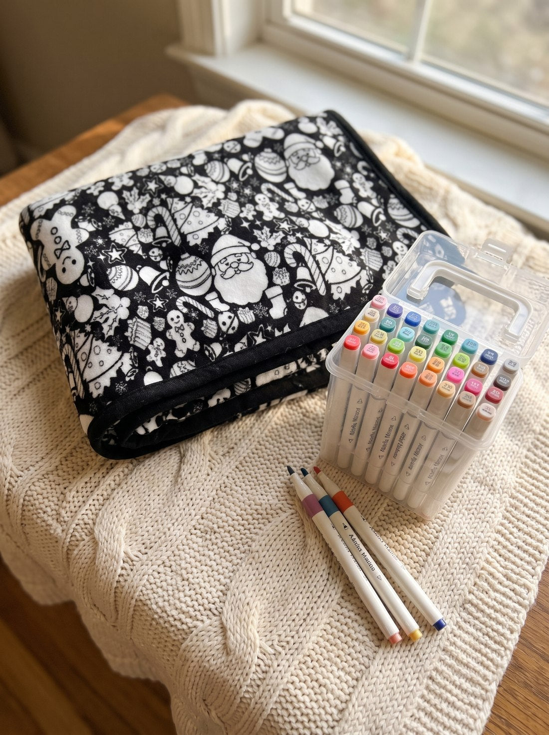 Mroace DIY Christmas Coloring Blanket🎄