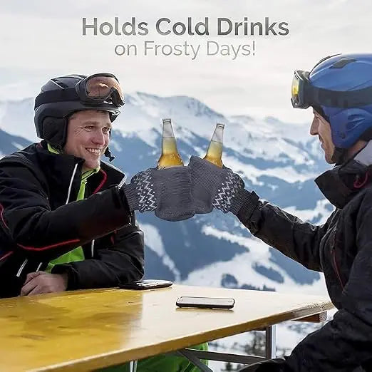Mroace Insulated Knitted Beer Mitten Gloves