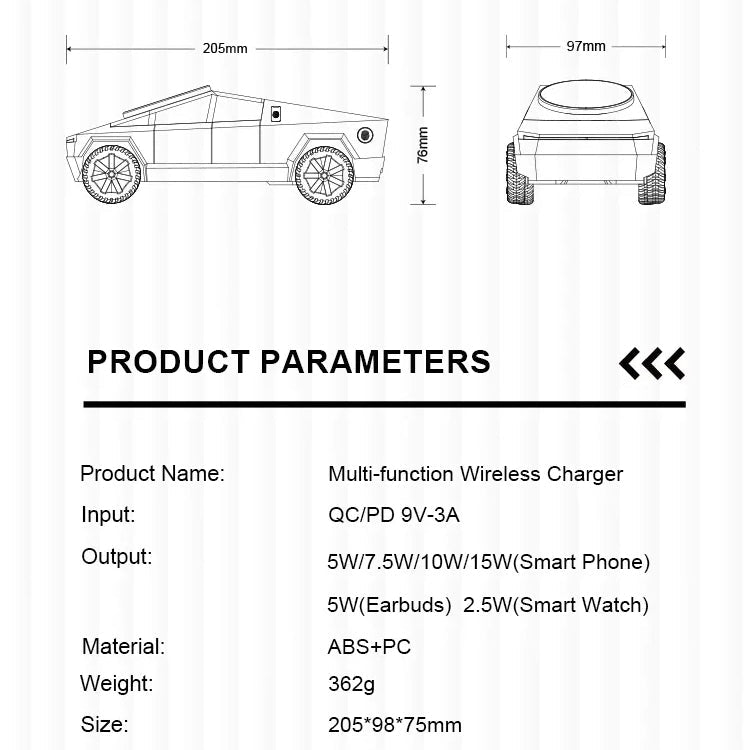 Mroace Multifunctional Wireless Charging Station