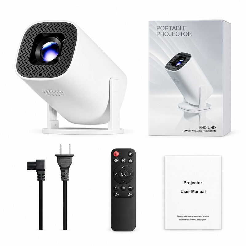 Mroace Smart Rotatable Portable Mini Projector